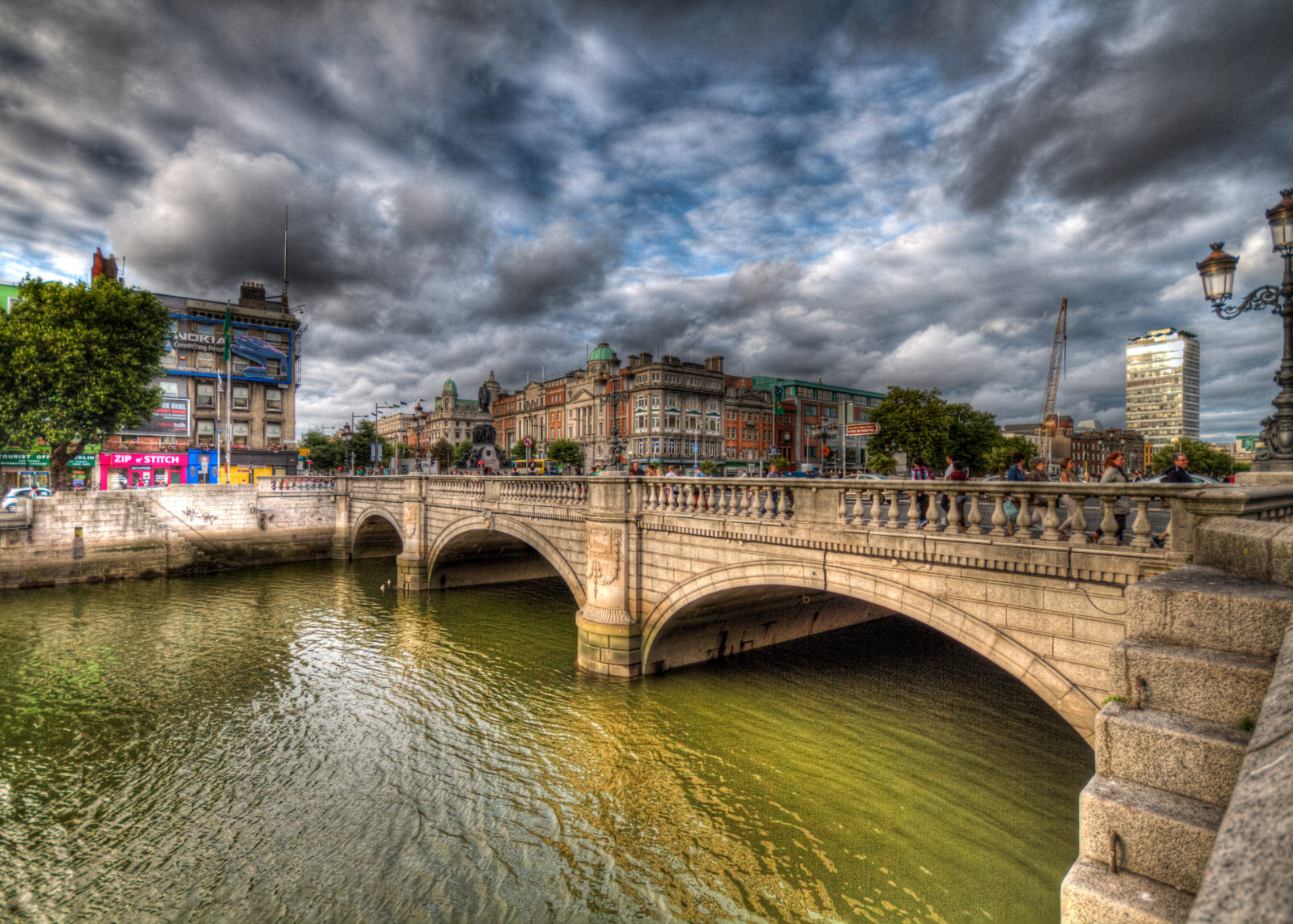 Bridge over Liffy River in Dublin