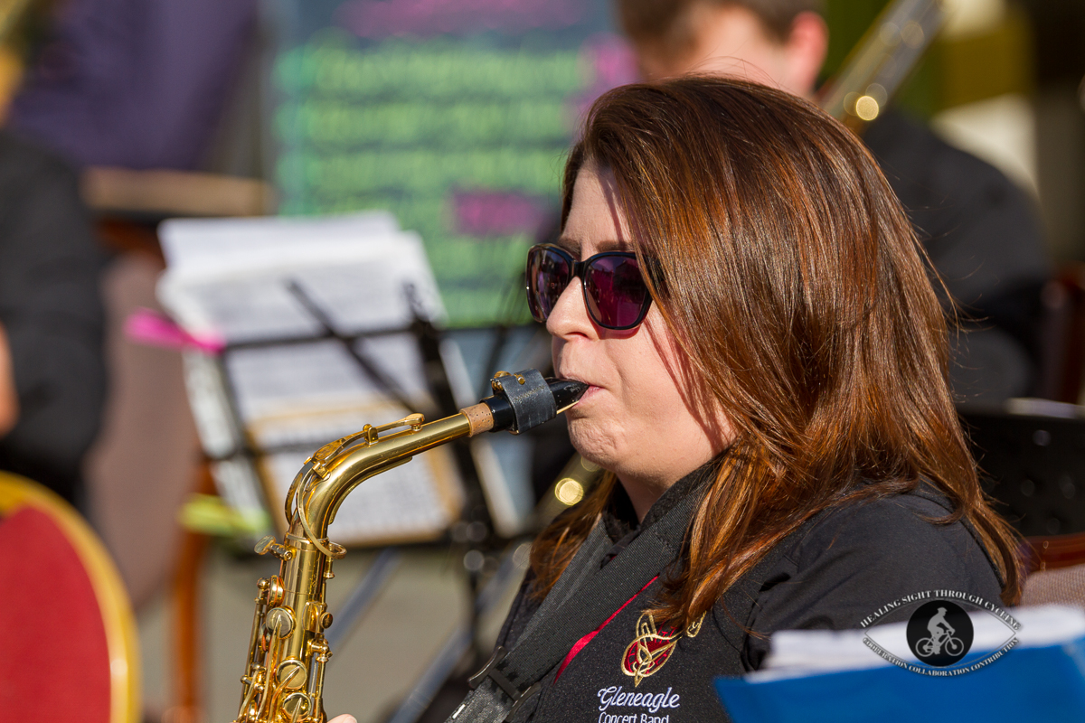 Band in front of Murphys Bar - individuals - 6