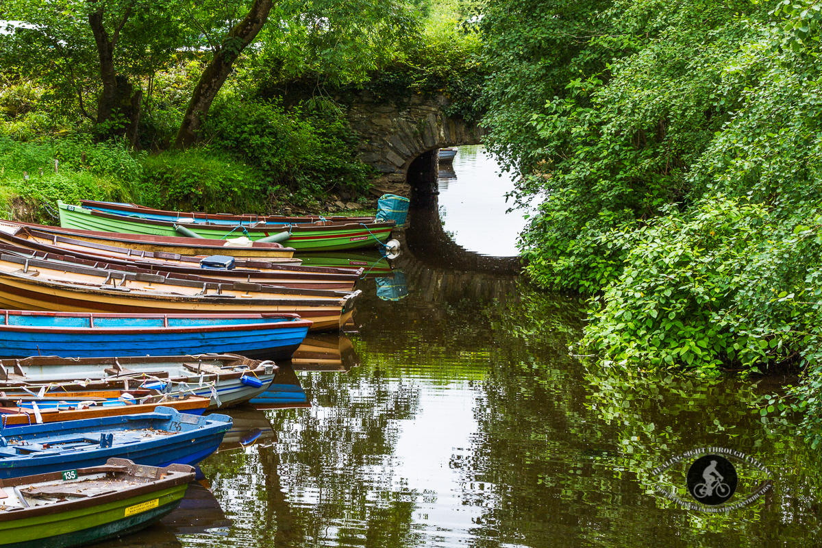 Boats by an arched bridge - Castle Ross Killarney - County Kerry