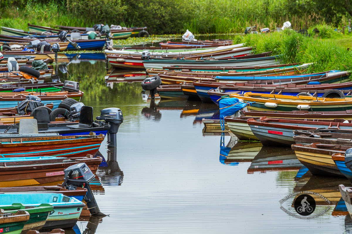 Boats in the water at Ross Castle Killarney - County Kerry