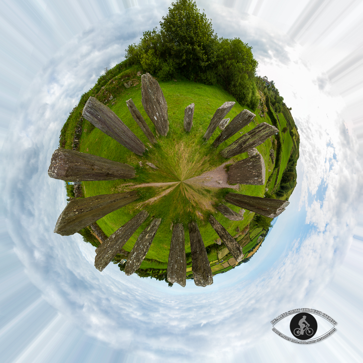 Drombeg circle - little planet