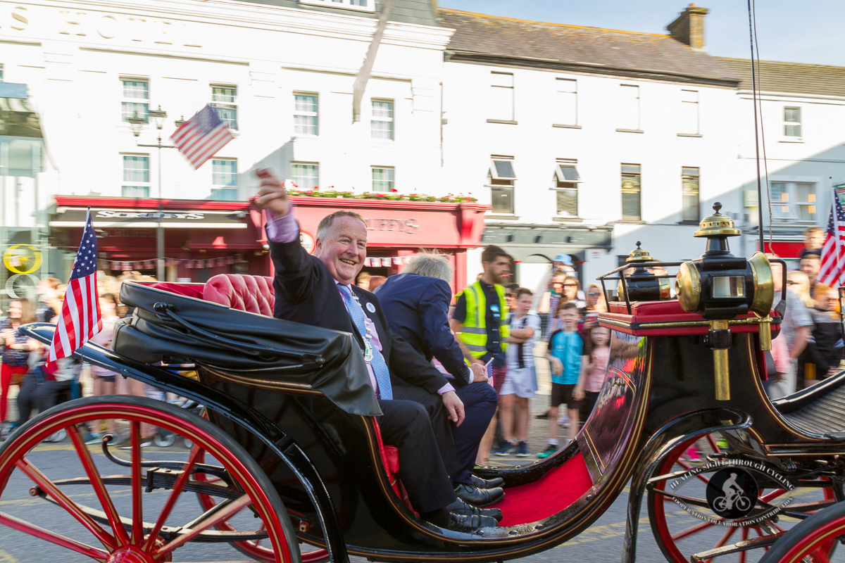 In a carriage