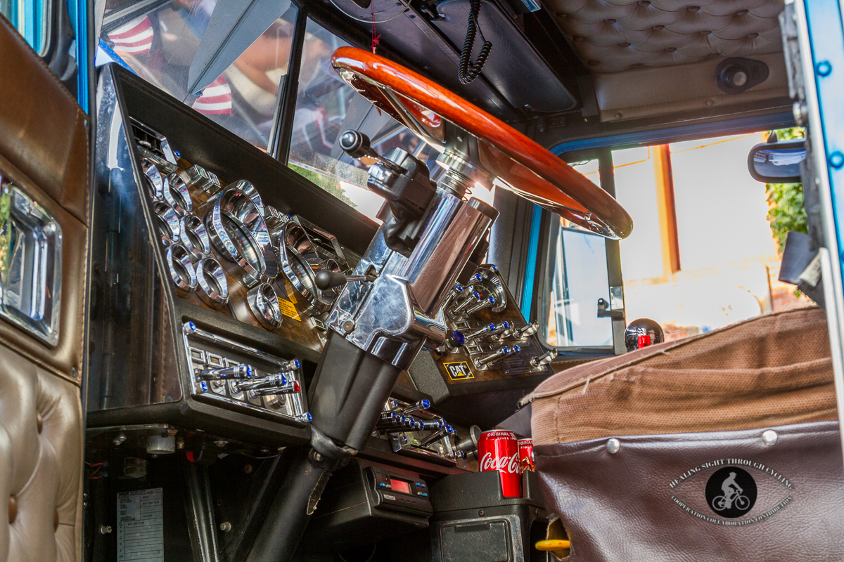 Inside of Mac Truck