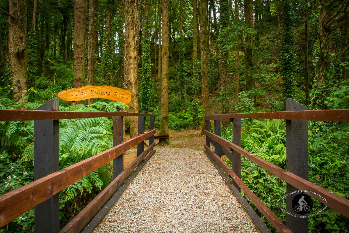 On the bridge to the The Village Well - Castlefreke County Cork