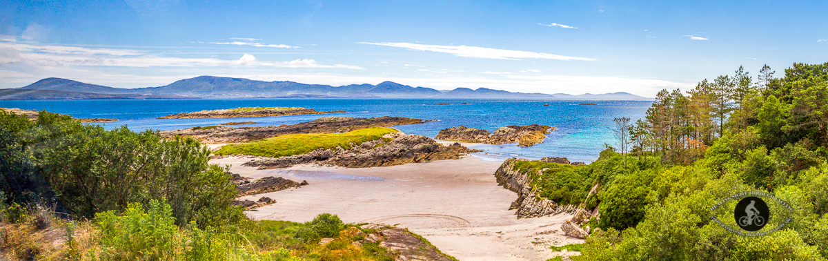 Panorama of beach - Ring of Kerry - empty