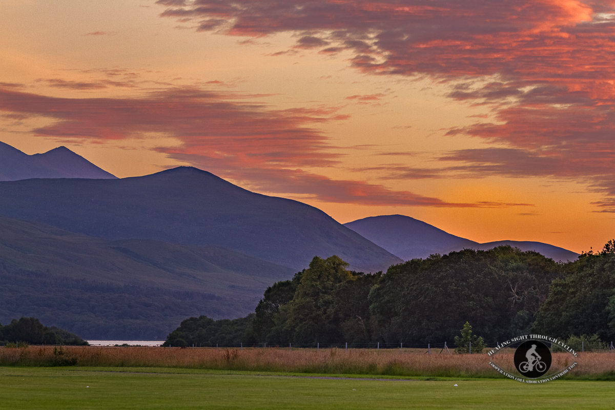 Sunset over Kerry Mountains