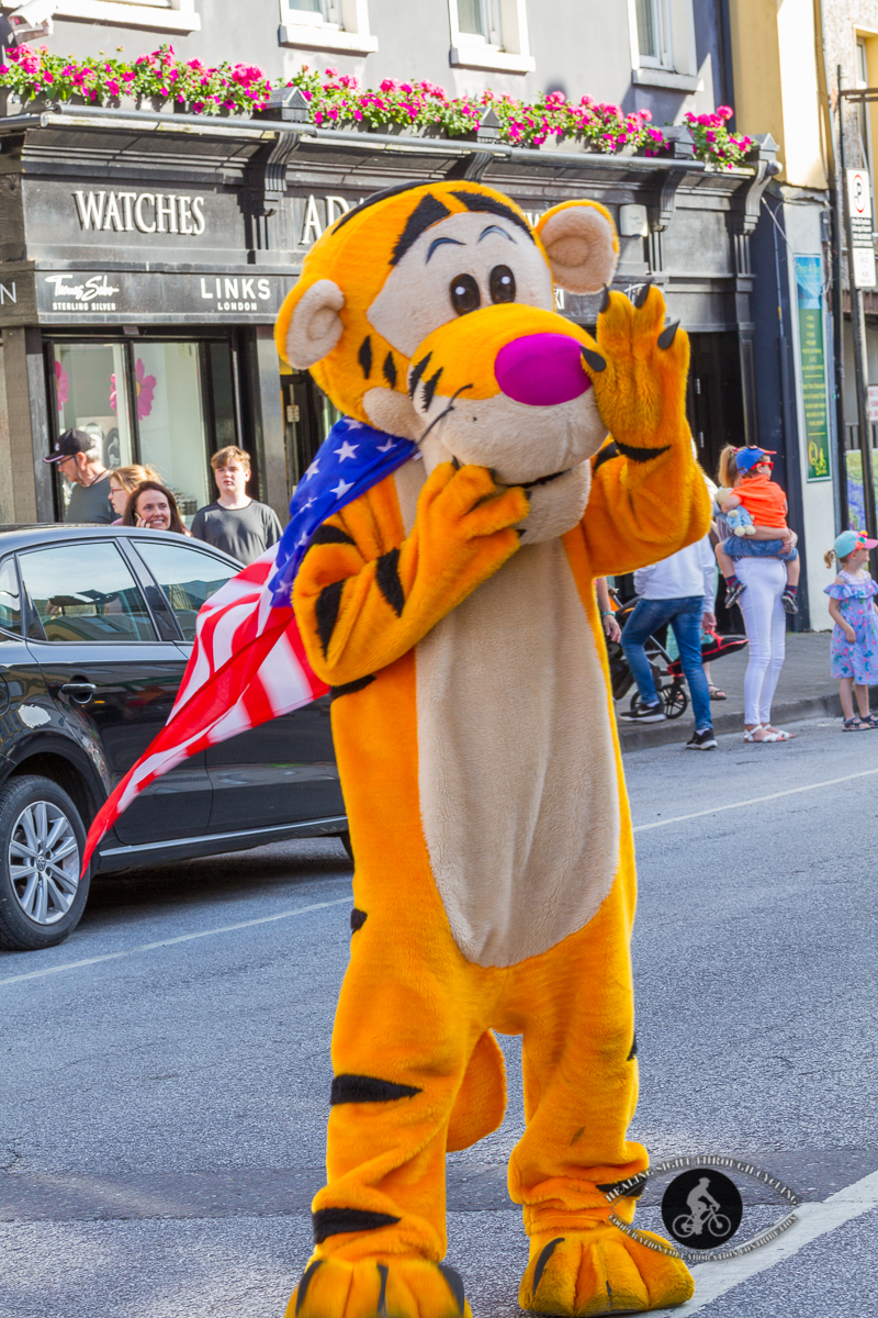 Tigger with a US flag