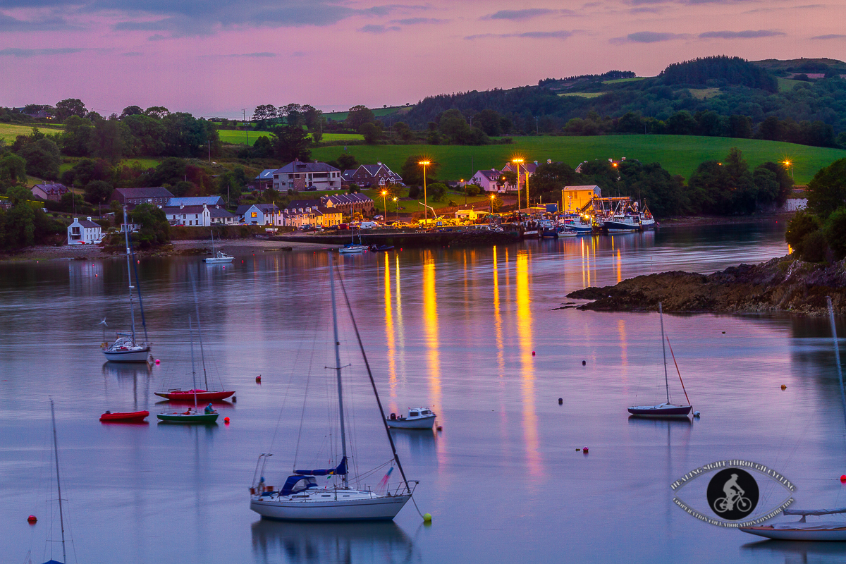 Unionhall harbour at twilight