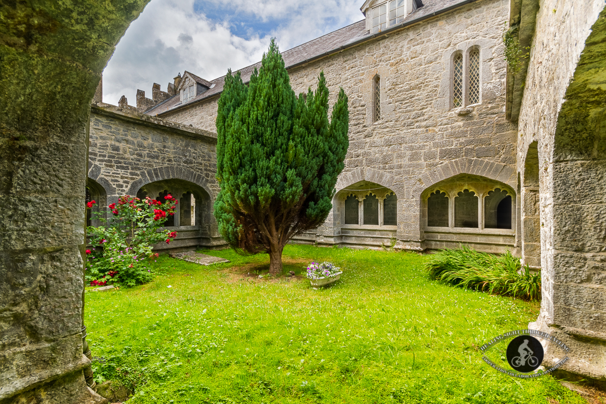 Inner garden in the Adare Augustinian Friary - County Limerick