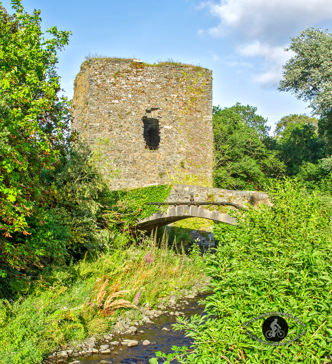 Old Castle House over River Glencorbry - County Limerick