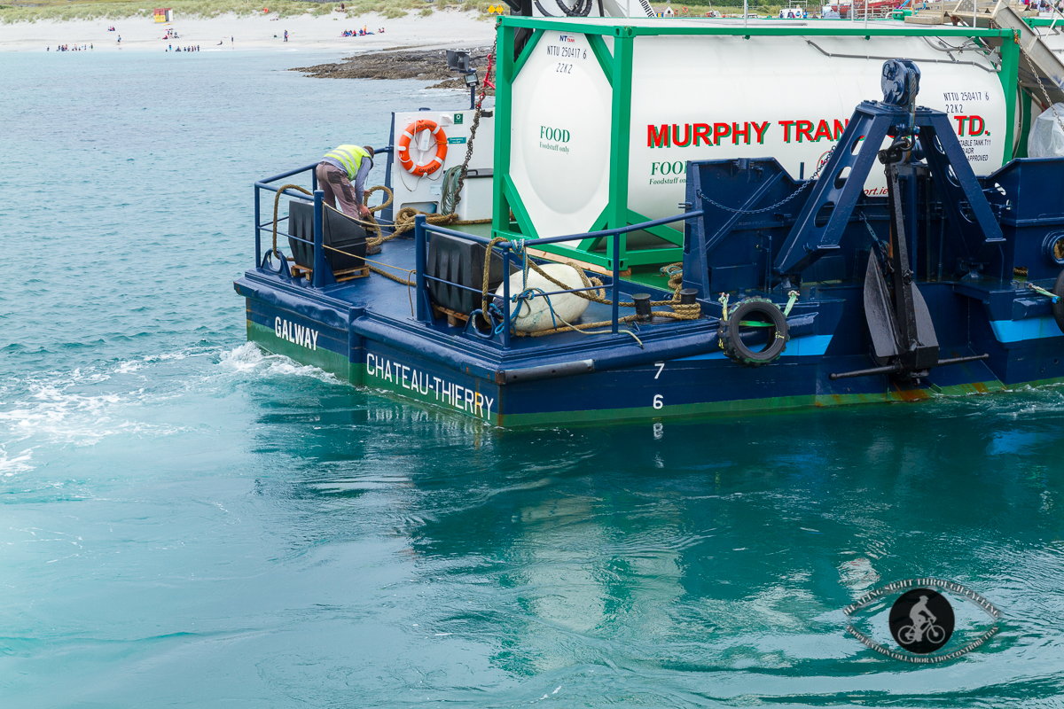 Murphy Transport delivering water to Inisheer