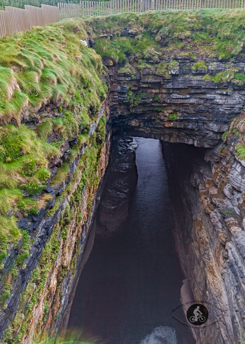 Blowhole at Downpatrick Dun Briste - County Mayo