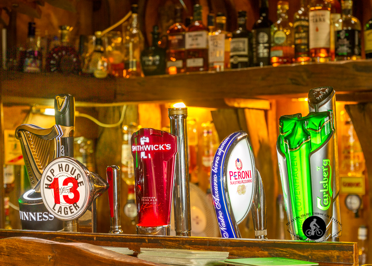 Beer taps - Beleek Castle bar in Ballina County Mayo