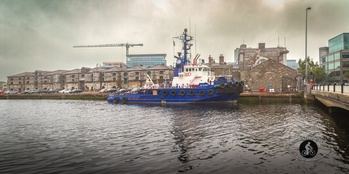 Boat on river in Cork City