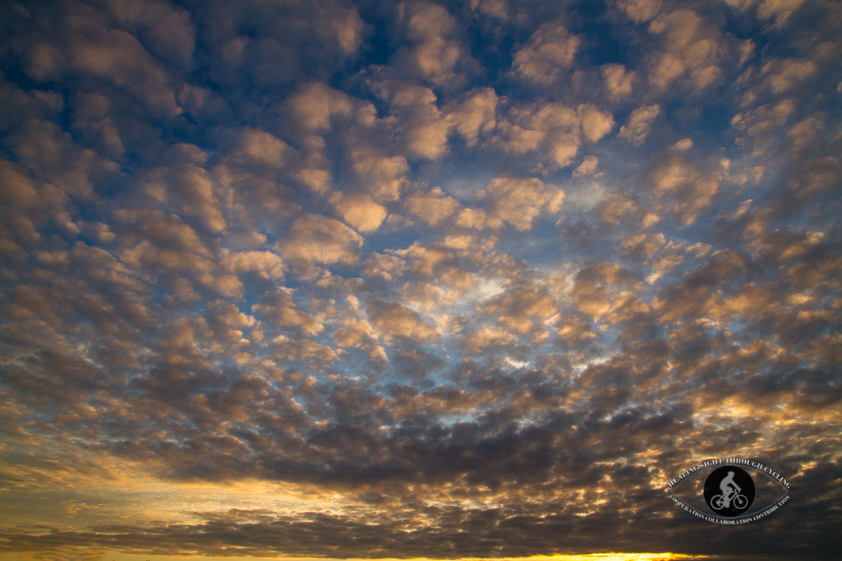 Clouds at sunset ove Pennybank Camping grounds - County Wexford