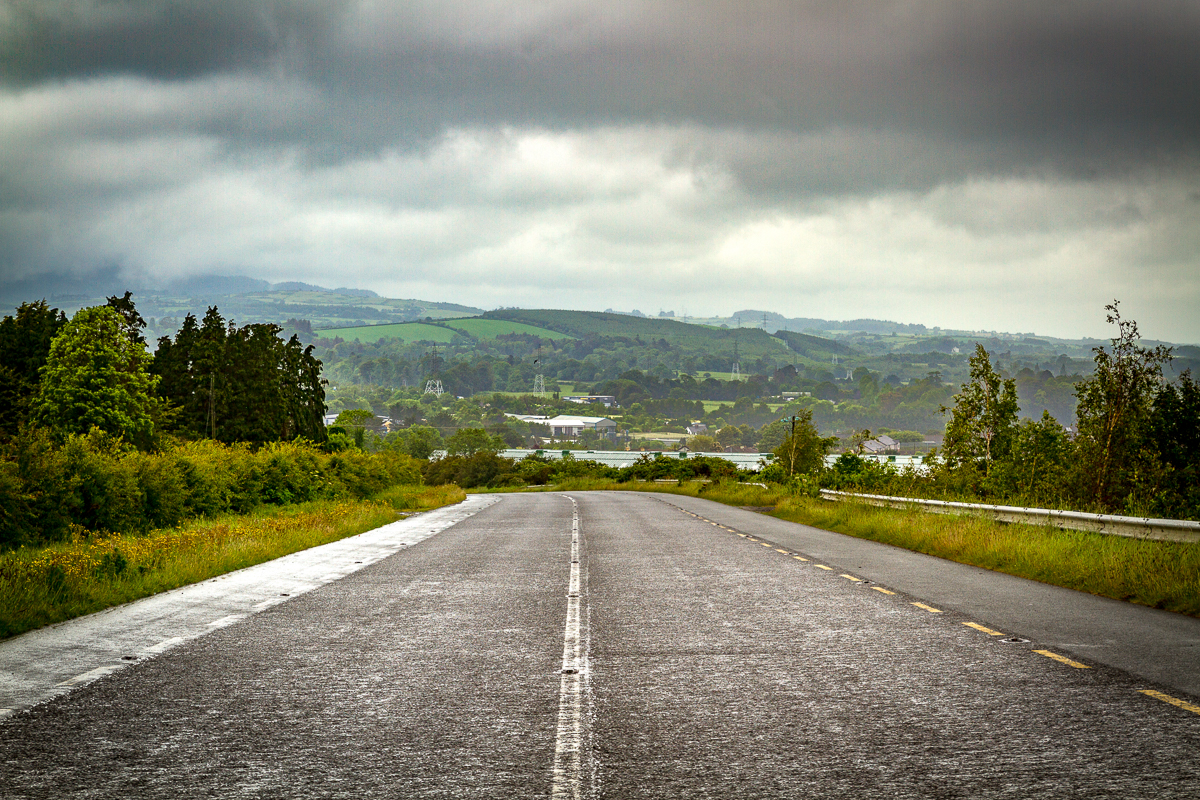 Down the road to Wicklow mountains