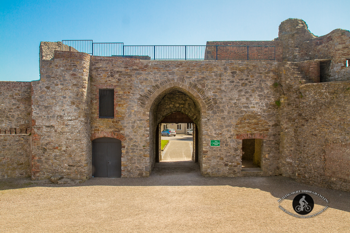 Dungarvan castle doors from the inside