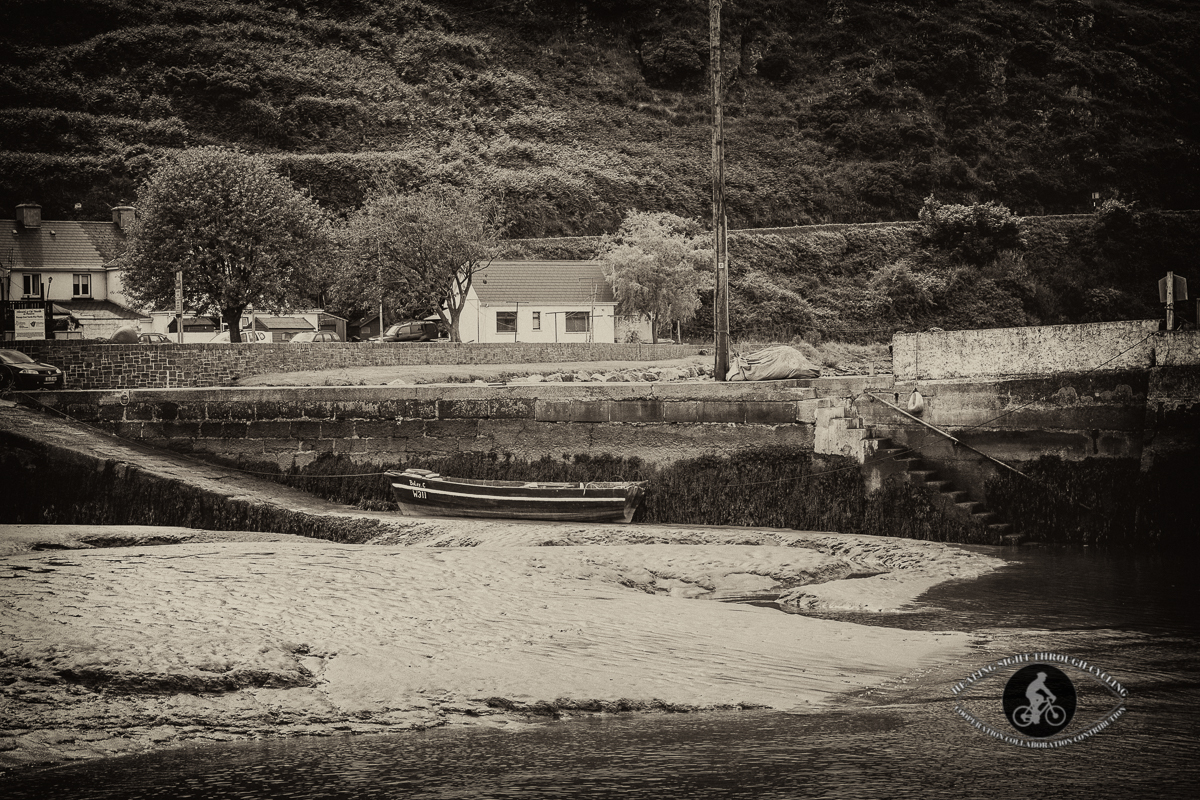 Fishing boat at low tide in Passage East Harbour - County Waterford