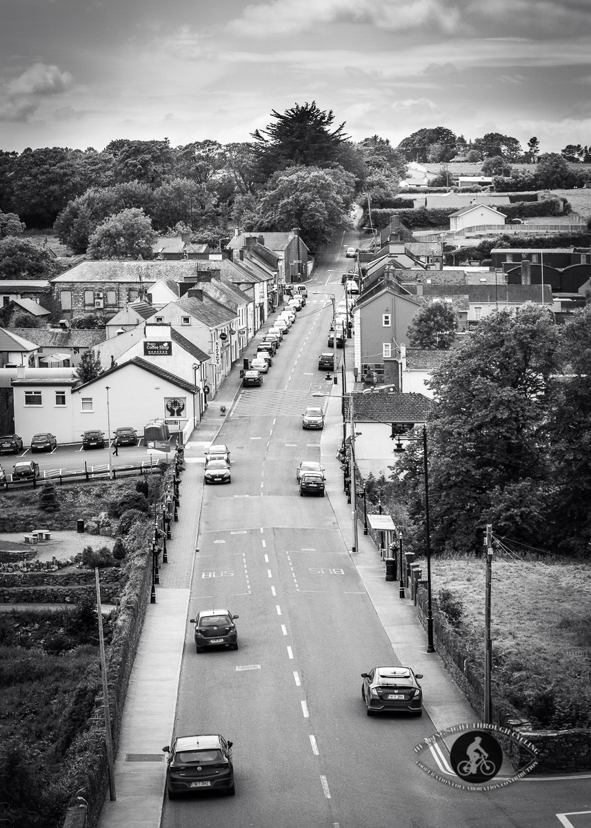 Main Street in Kilmacthomas - Co Waterford - BW