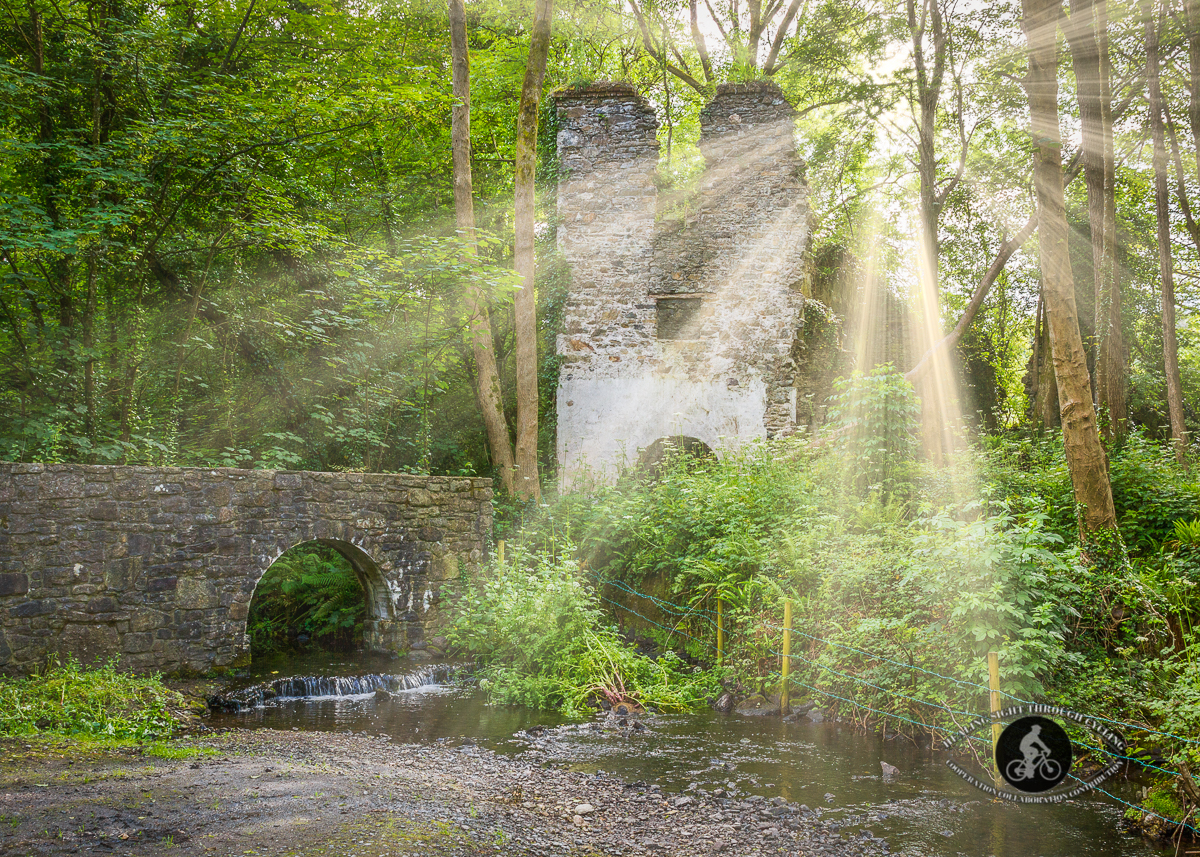 Old ruins under Dunmore Road Bridge - 3 - sunrays