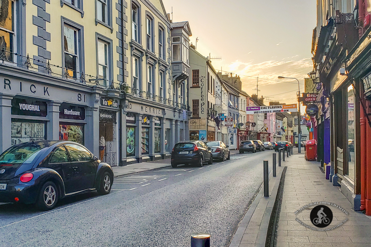 Road in Youghal at sunset